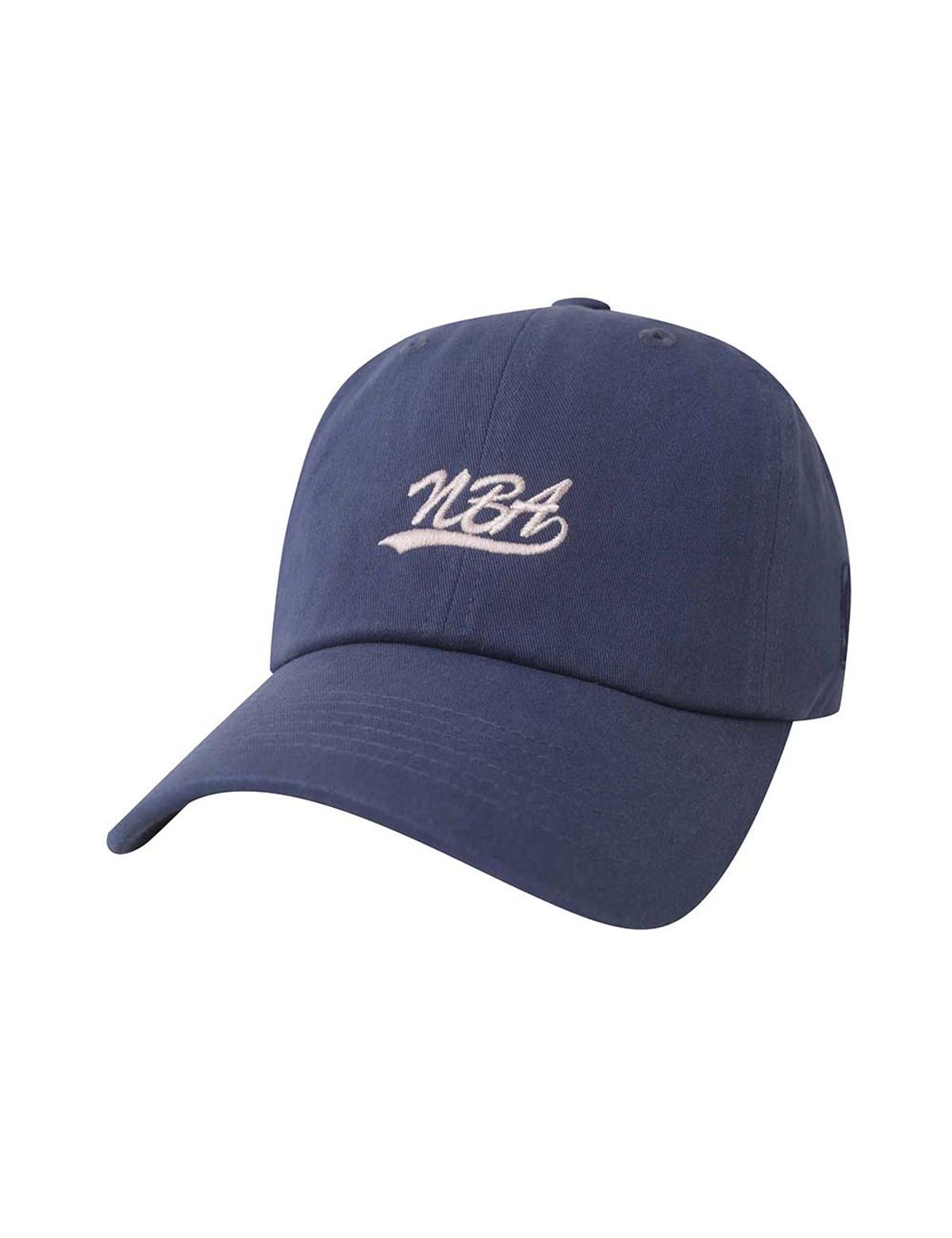 엔비에이(NBA) 로고 자수 흘림체 소프트 볼캡 블루