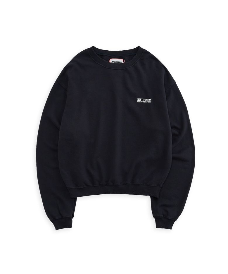 Dreamer logo setup vintage Soft fleece sweatshirts in dark navy