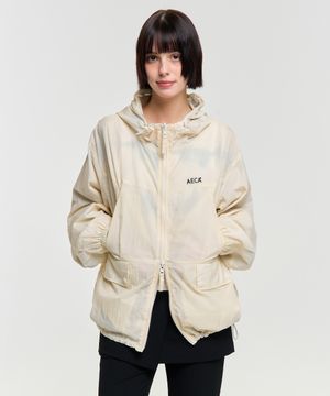 REVERSIBLE PANEL WINDBREAKER-IVORY