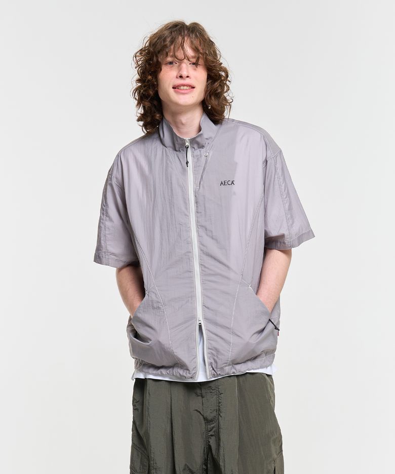 PACKABLE HALF SHIRT-CHARCOAL