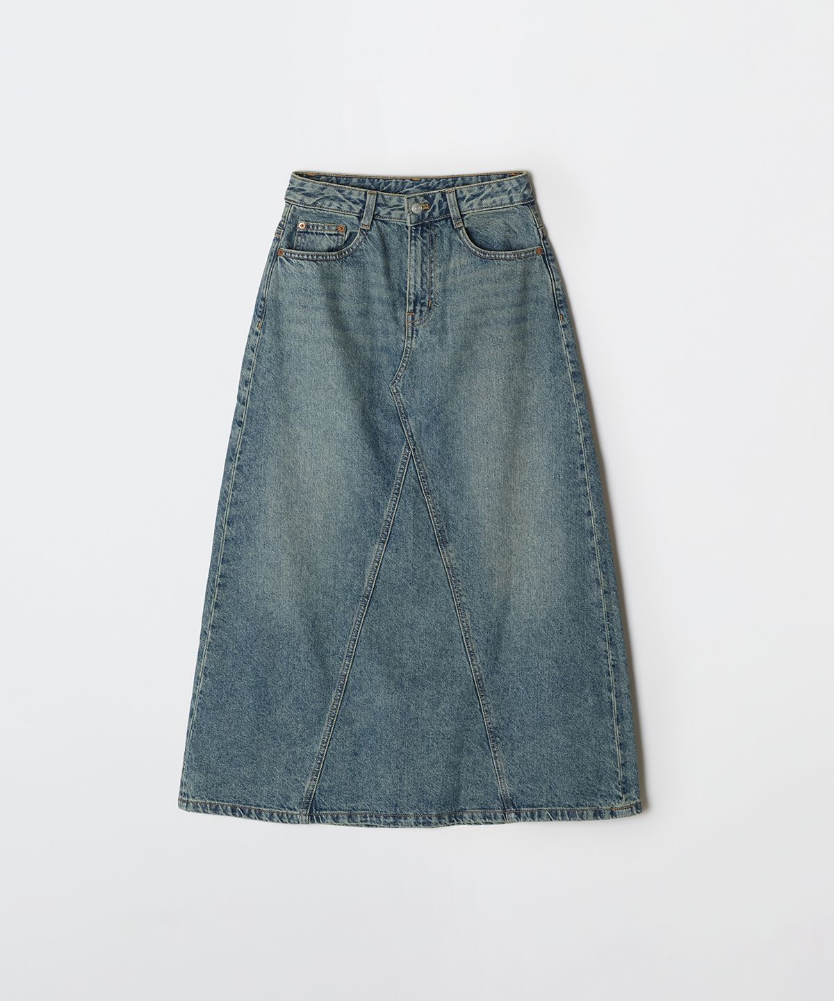 스파오(SPAO) 데님 맥시 스커트_SPWJG23G01