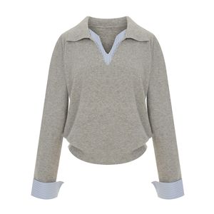 커프스셔츠배색니트_V6A-CKN006