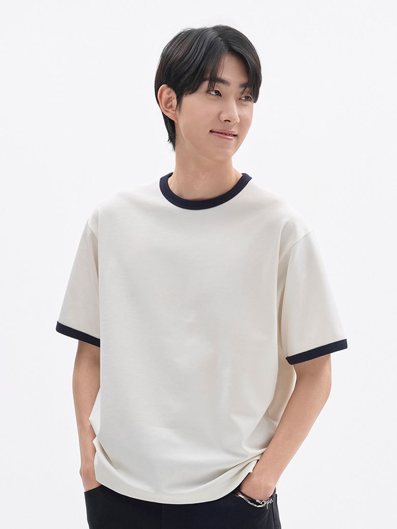 공용 COOL Air 코튼 더블니트 링거 T 반팔_MSG2TS3702
