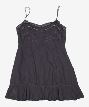 자수 미니 원피스  블랙 (324571LY45) S