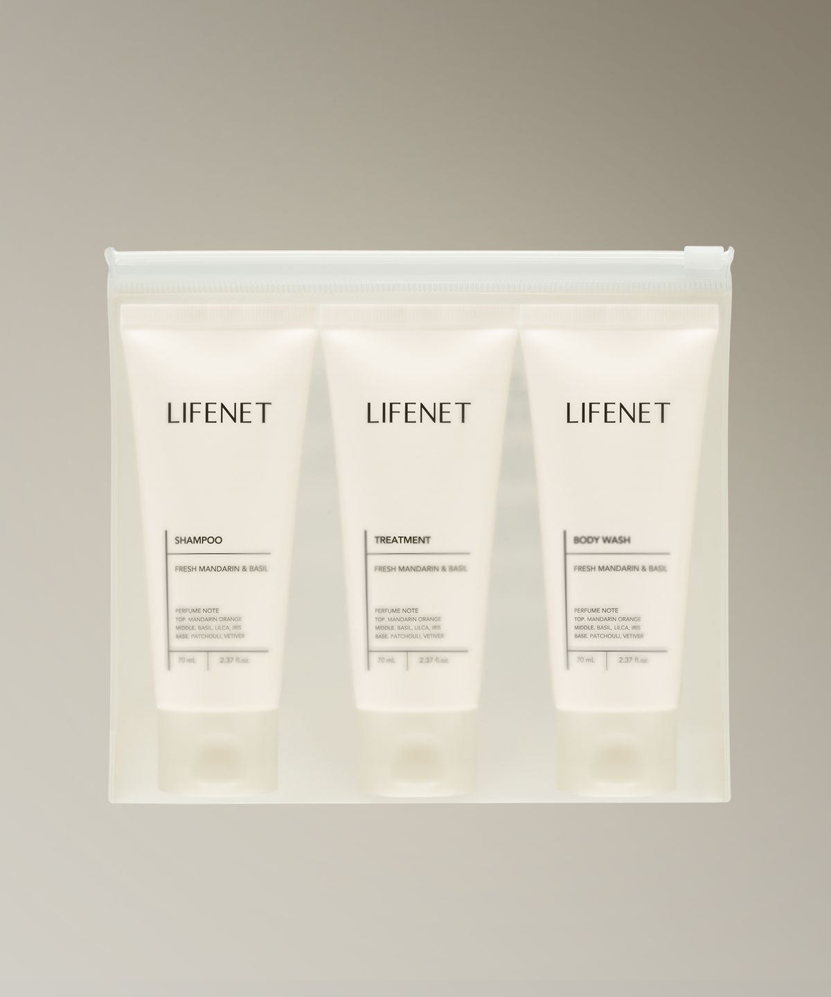 라이프넷(LIFENET) 여행용 헤어바디 3종 트래블 키트