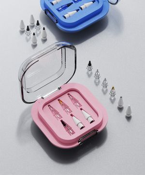 [신학기/개강 필수템]애플펜슬 1/2세대/Pro 호환 교체용 데일리팩 펜촉 세트(6개입) 1세트 핑크 케이스