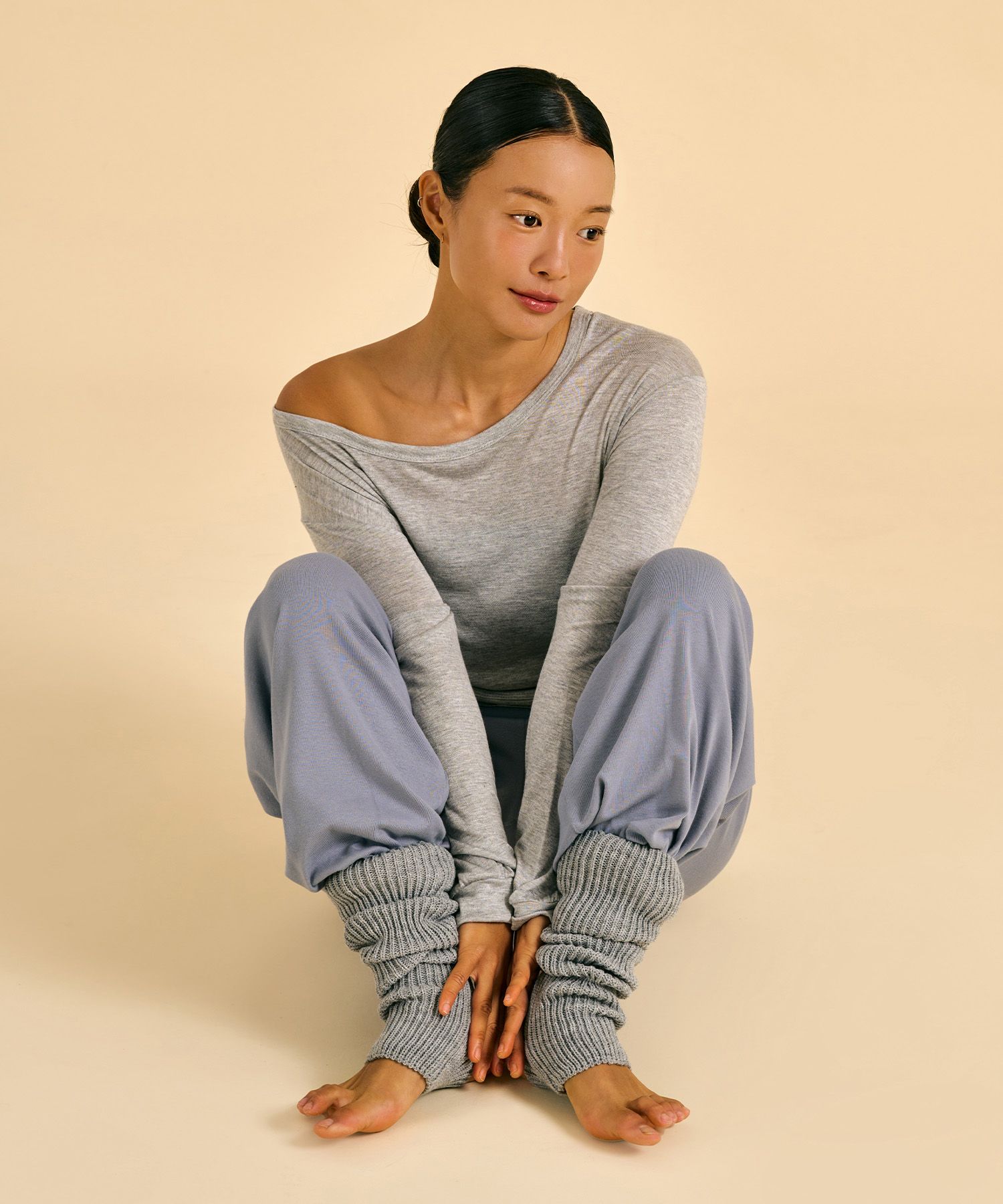MUSINSA公式 | DHYANI Dhyani leg warmer (Gray)