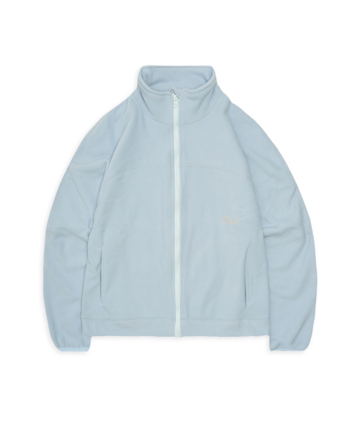 투위드(TUEWID) Tuewid Light weight fleece set up Zip up in powder blue