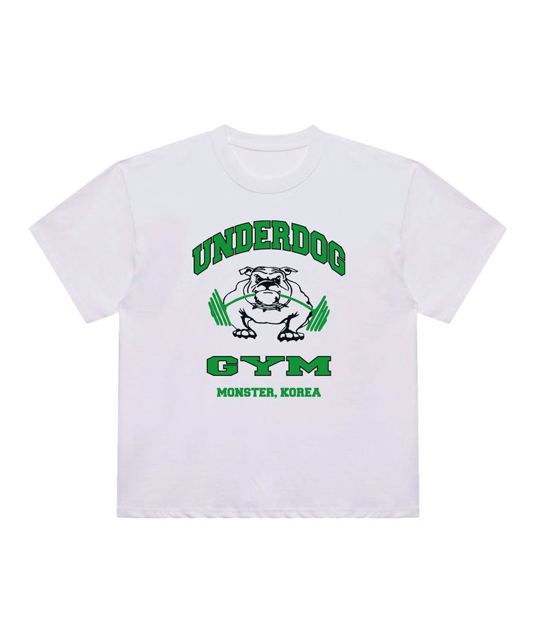 KM11 UNDER DOG GYM 반팔티 화이트