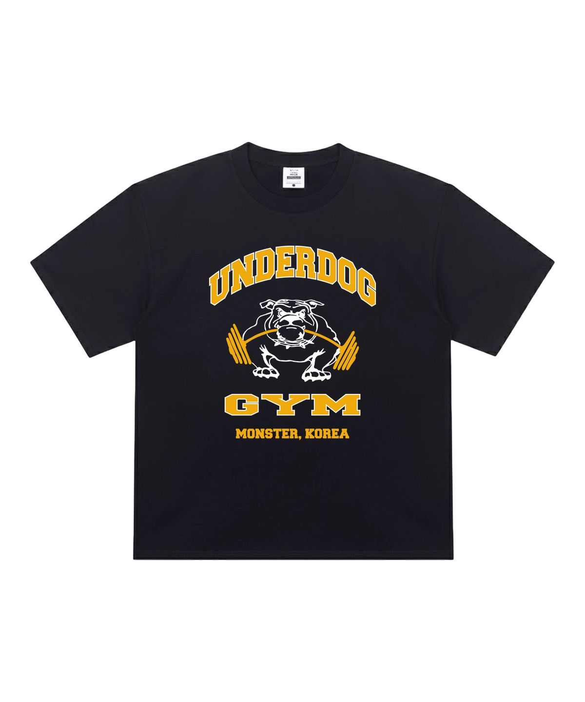 코리아몬스터(KOREAMONSTER) KM11 UNDER DOG GYM 반팔티 블랙