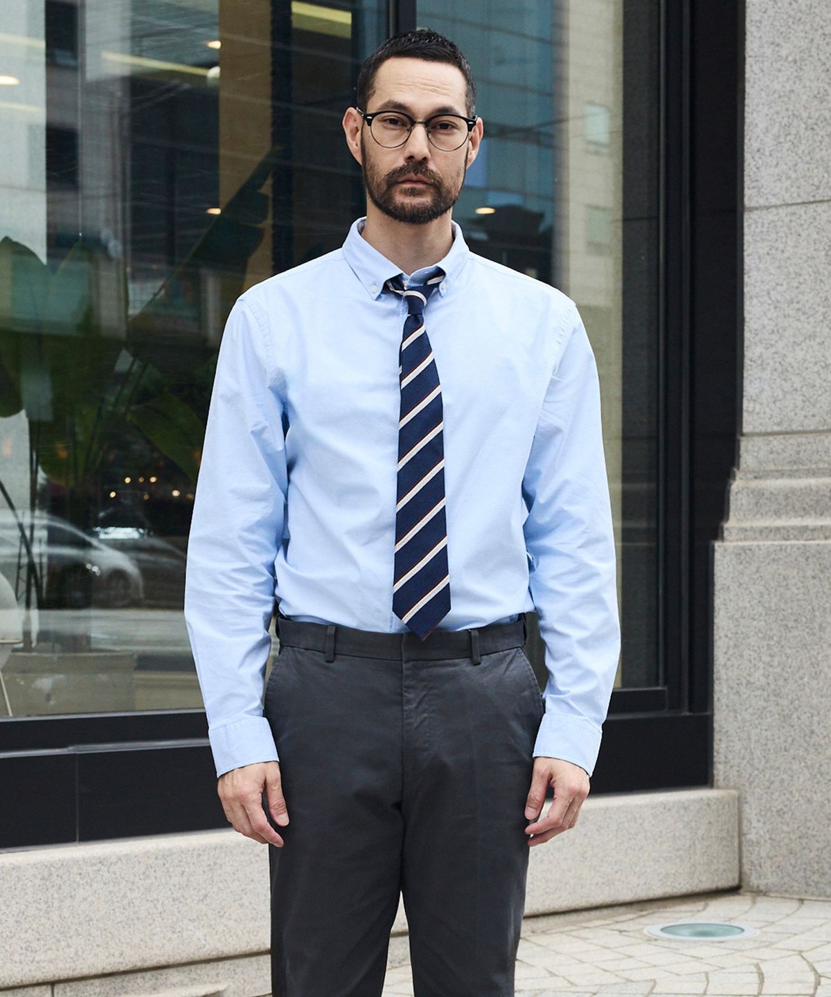 에스티코(STCO) DIEMS Compact Stretch Oxford Shirts 라이트 블루 (이지핏)_DDSVCB4ESL