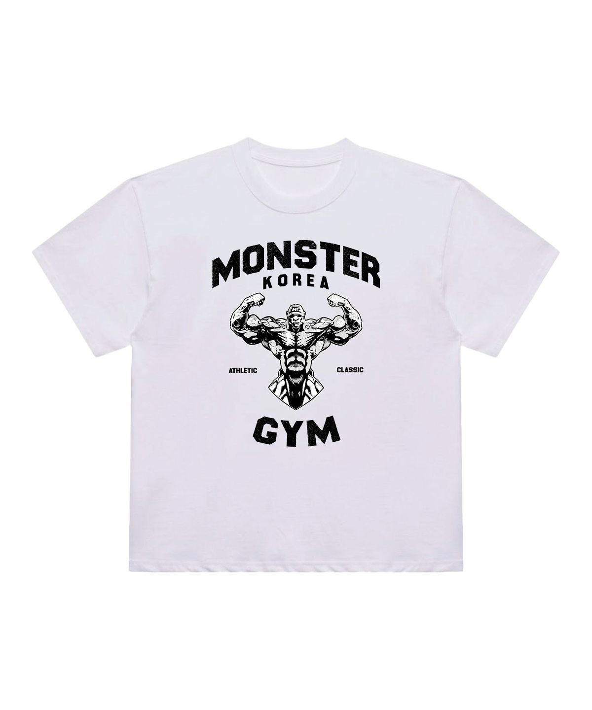 코리아몬스터(KOREAMONSTER) KM12 MONSTER ATHLETIC 반팔티 화이트