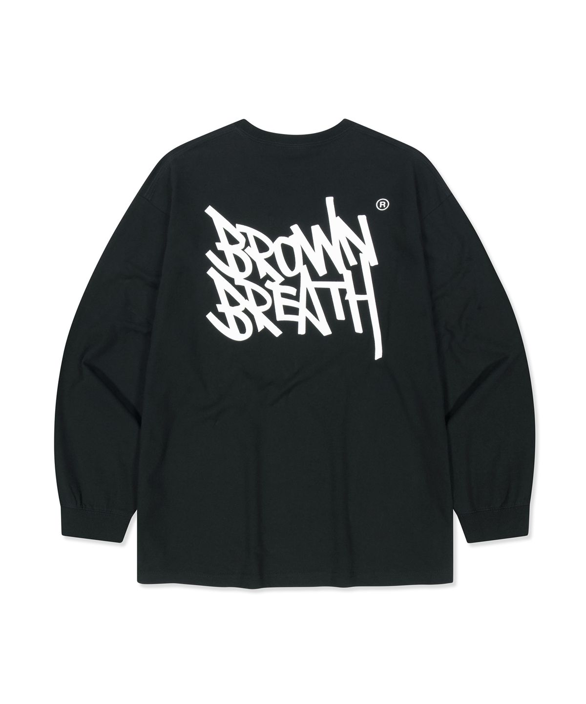 브라운브레스(BROWNBREATH) TAG OG LONGSLEEVE - BLACK