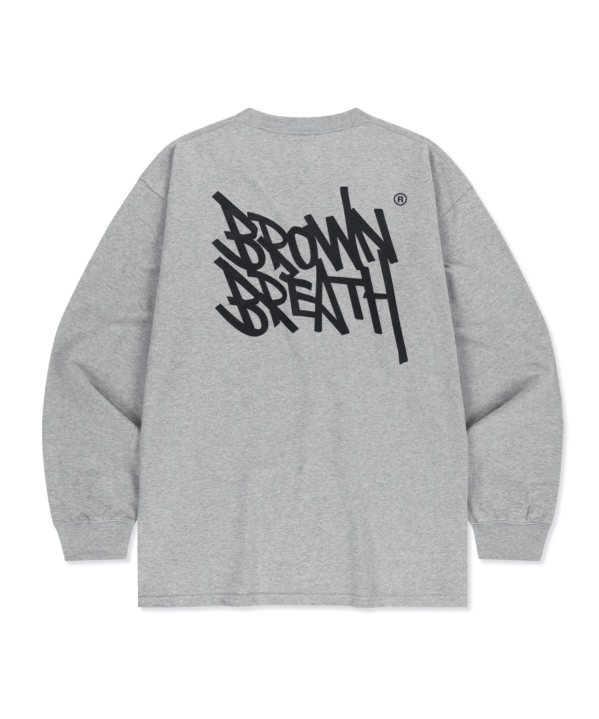 브라운브레스(BROWNBREATH) TAG OG LONGSLEEVE - MELANGE GREY