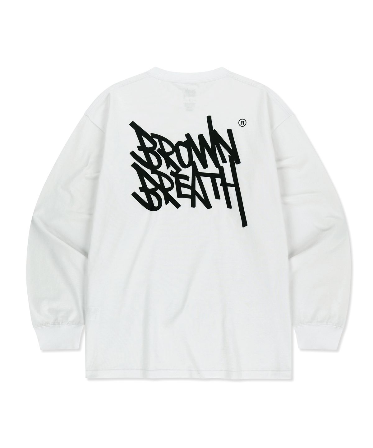 브라운브레스(BROWNBREATH) TAG OG LONGSLEEVE - WHITE