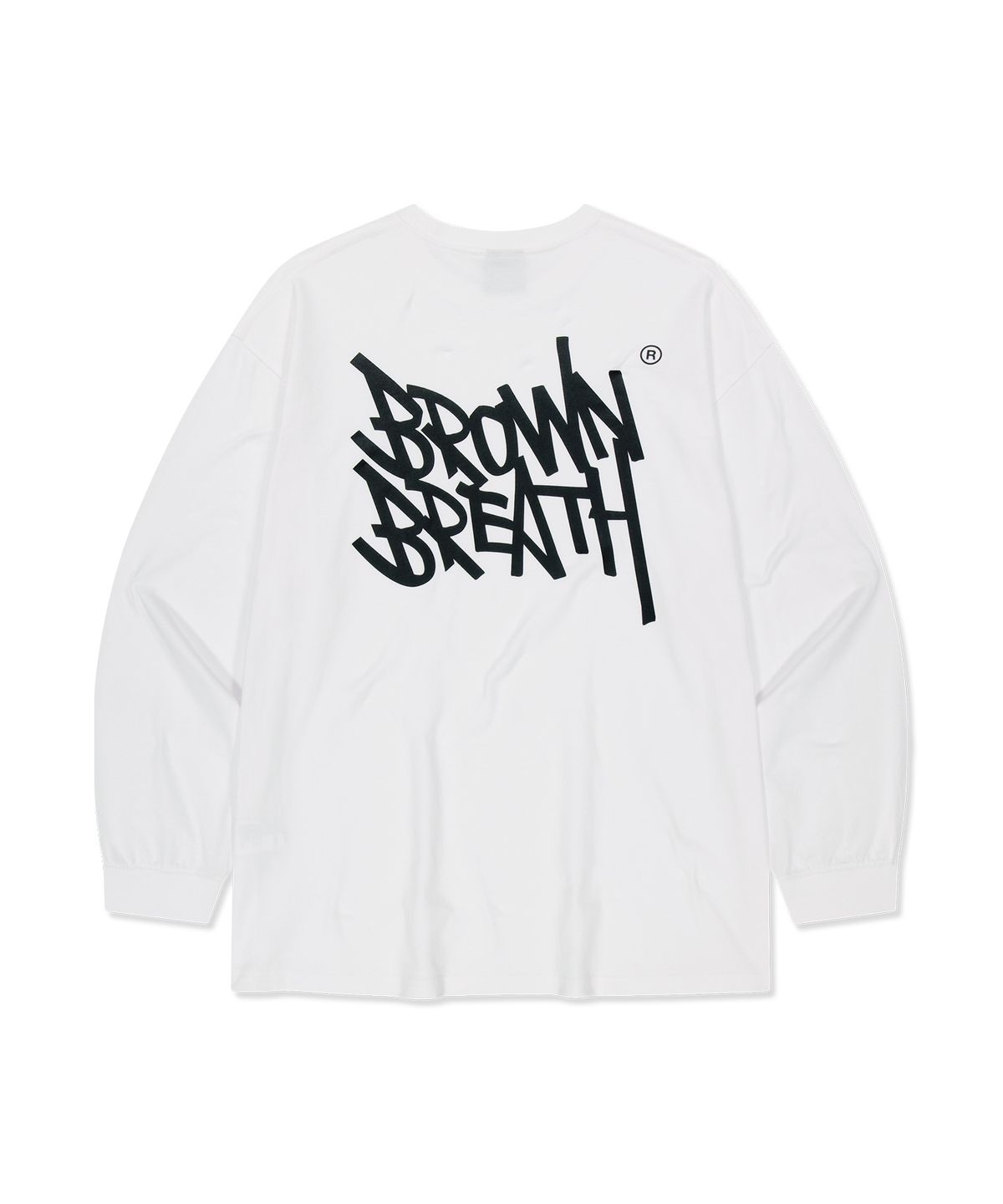 브라운브레스(BROWNBREATH) TAG OG LONGSLEEVE - WHITE