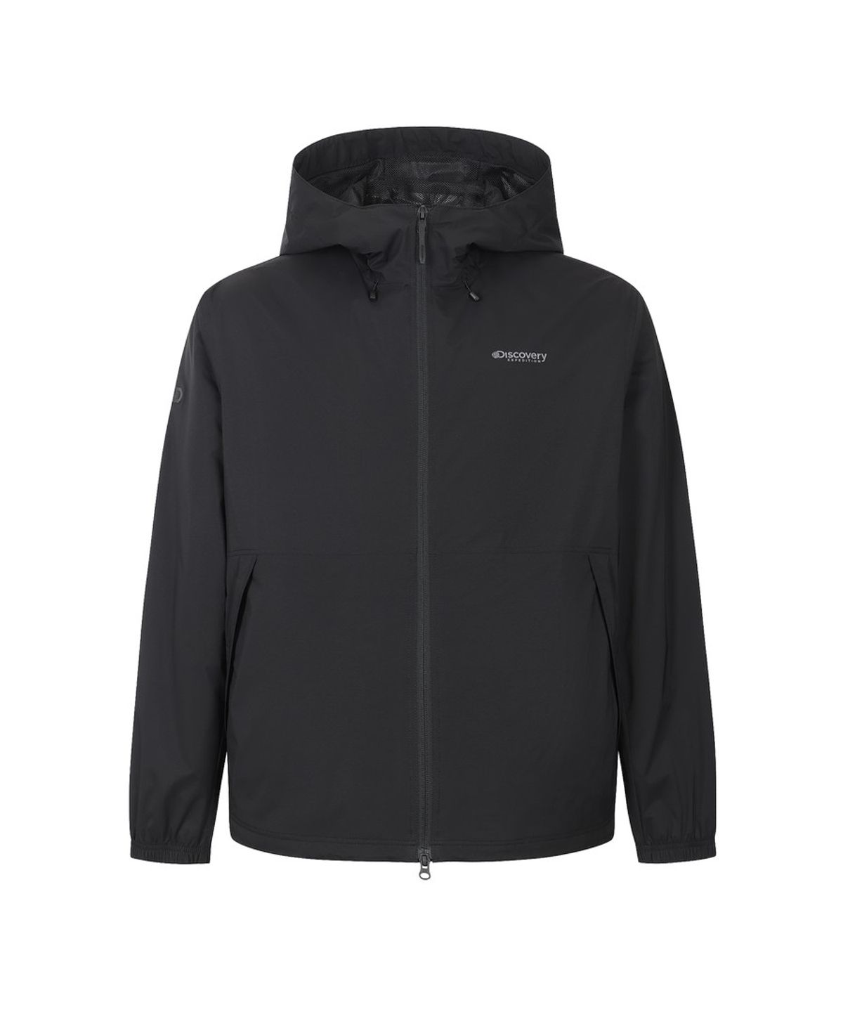 디스커버리 익스페디션(DISCOVERY EXPEDITION) 남성 기능성 2L 우븐 트레이닝 후드 자켓 (BLACK)