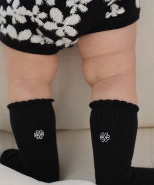 [BABY] 골지 양말 블랙