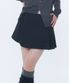 [레이 PICK] Omoi pleats wrap skirt BLACK