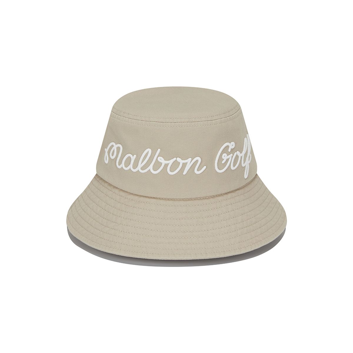 말본 골프(MALBON GOLF) 베이직 레터링 버킷햇 BEIGE
