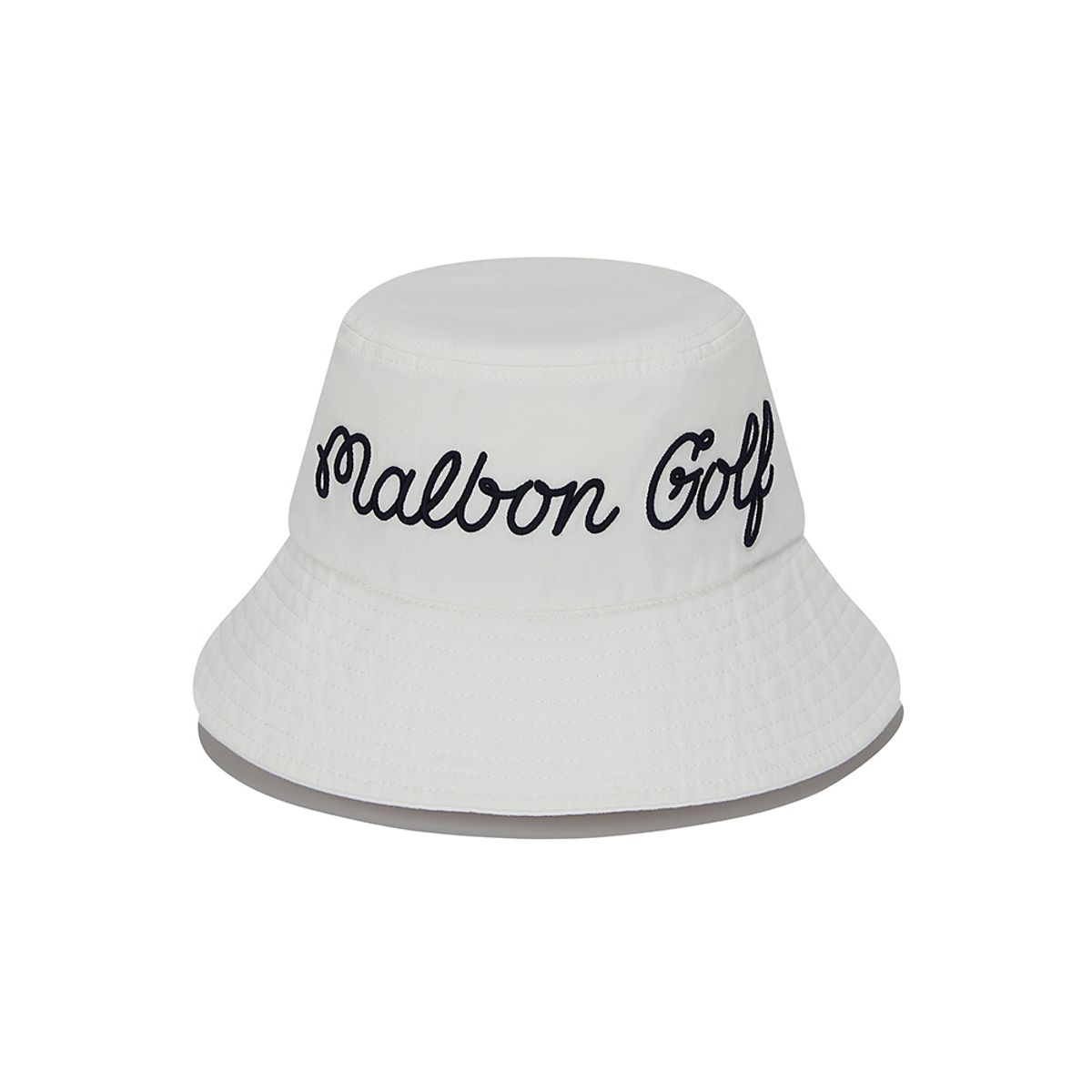 말본 골프(MALBON GOLF) 베이직 레터링 버킷햇 WHITE