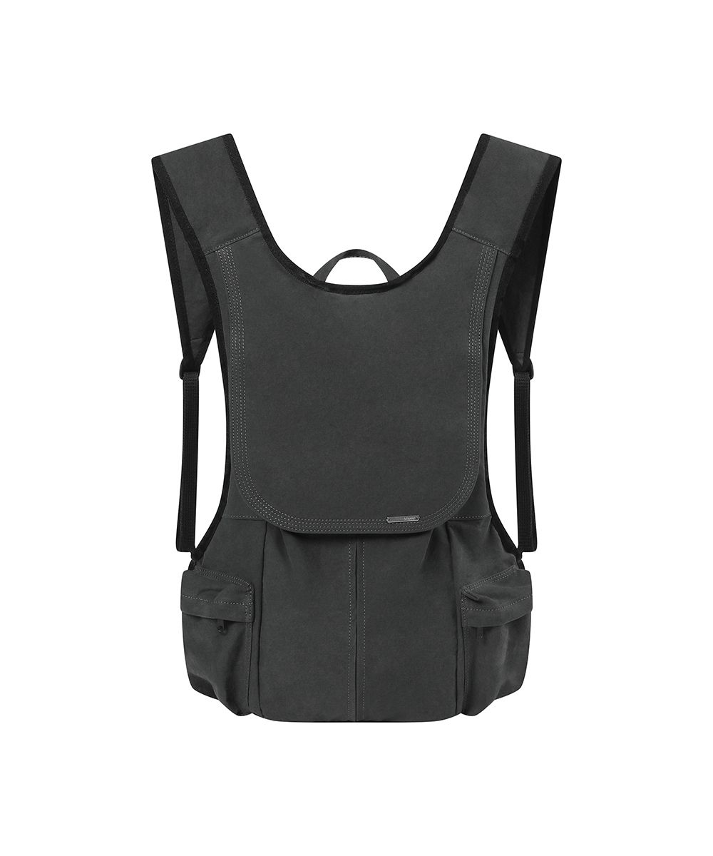MUSINSA公式 | MISEKI SEOUL Side pocket vest backpack CHARCOAL