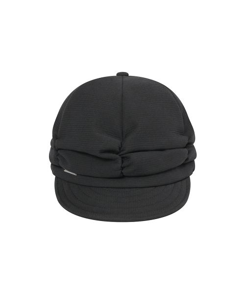미세키서울(MISEKI SEOUL) High neck shirring button shirt CHARCOAL