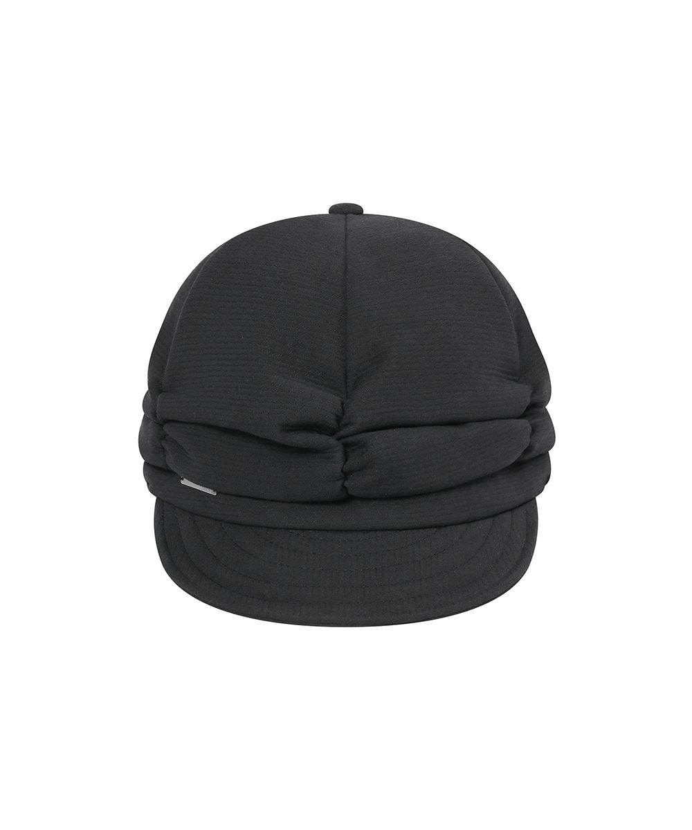 미세키서울(MISEKI SEOUL) Pleats shirring cap BLACK - 사이즈 & 후기