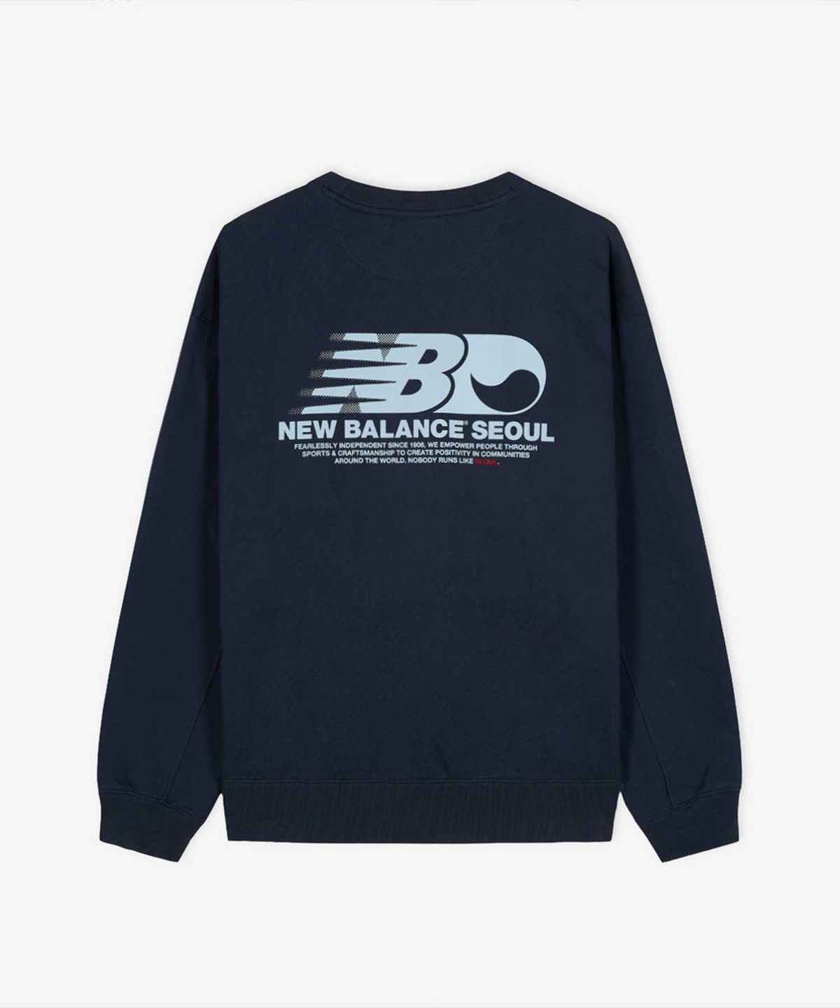 뉴발란스(NEW BALANCE) NBNCF4A023 / UNI NB 서울 익스클루시브 맨투맨 (NAVY)