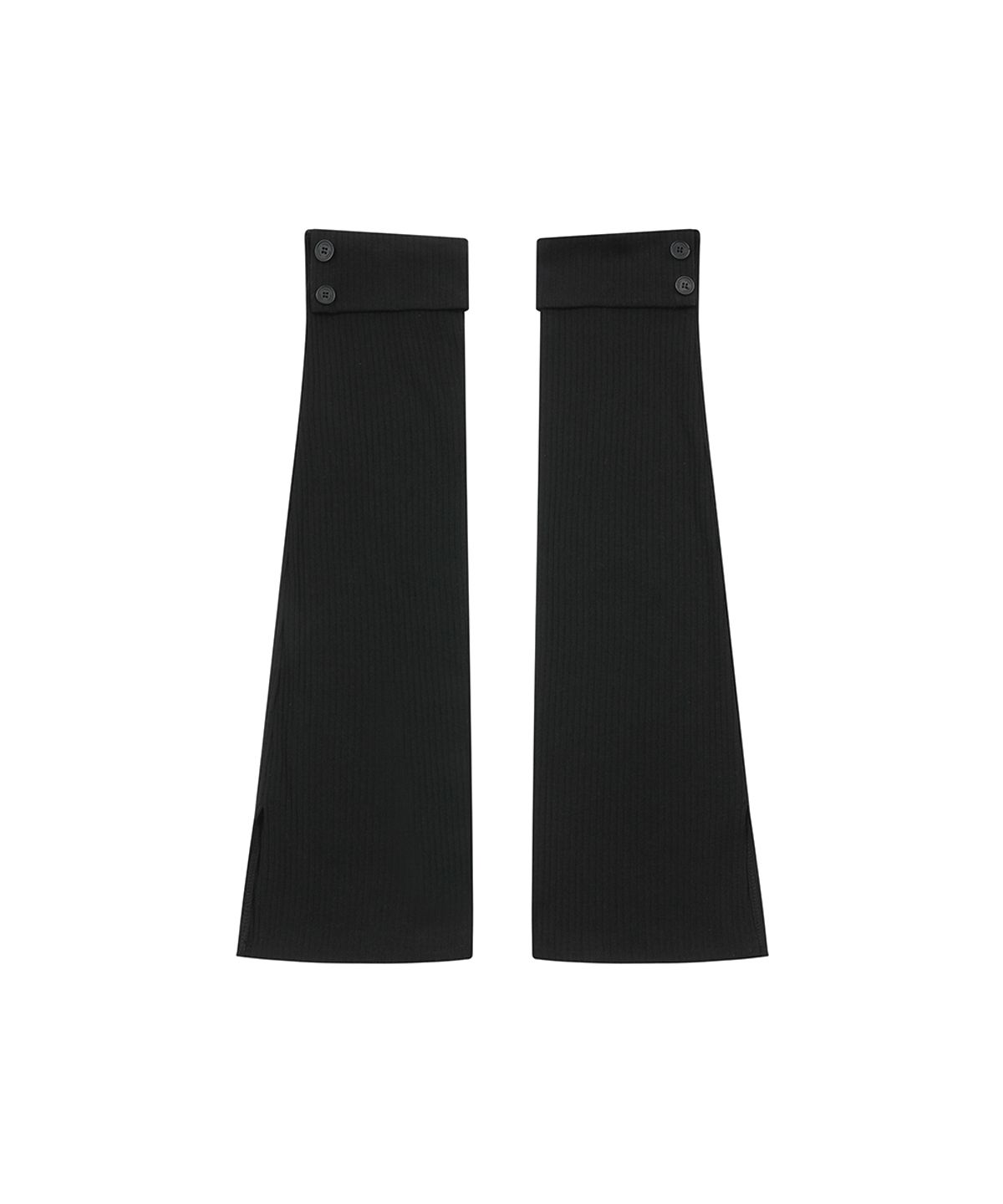 미세키서울(MISEKI SEOUL) Button slit leg warmer BLACK