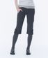 [레이 PICK] Rolled button capri pants CHARCOAL