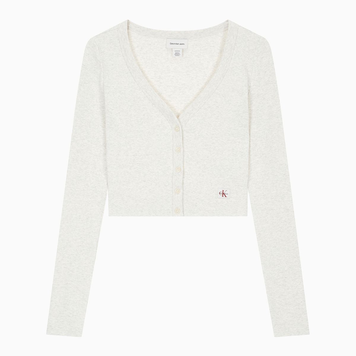 캘빈클라인 진(CALVIN KLEIN JEANS) 여성 우븐라벨 베이비립 가디건 47C204G P4P