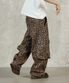레오파드 카고팬츠 브라운