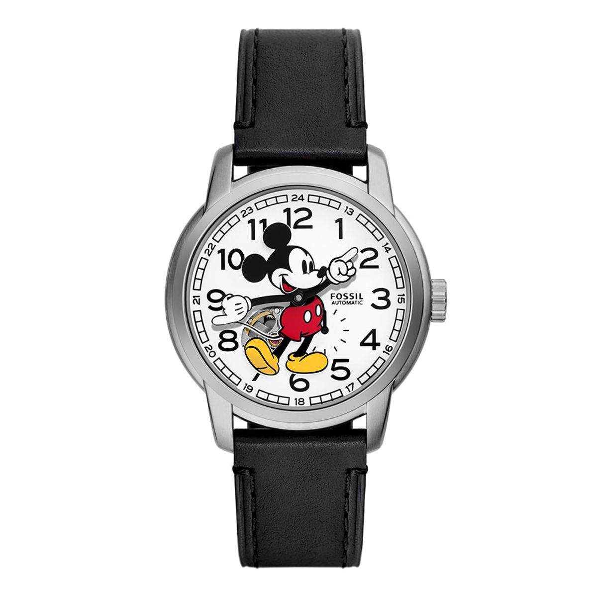 파슬(FOSSIL) SE1111 (Mickey Mouse) 미키 마우스 공용 가죽시계