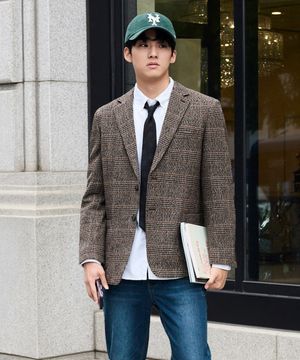 DIEMS 프리미엄 자켓 브라운 (클래식핏)_DJAUD13CCH