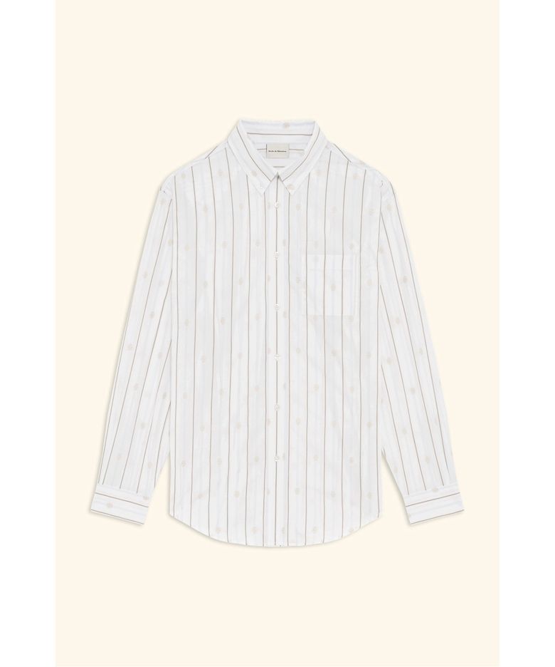 모노그램 스트라이프 셔츠Chemise Raye Monogramme D0SAS26200WHM