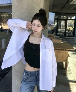 여성 팝플린 릴렉스 셔츠 47F147G YAA