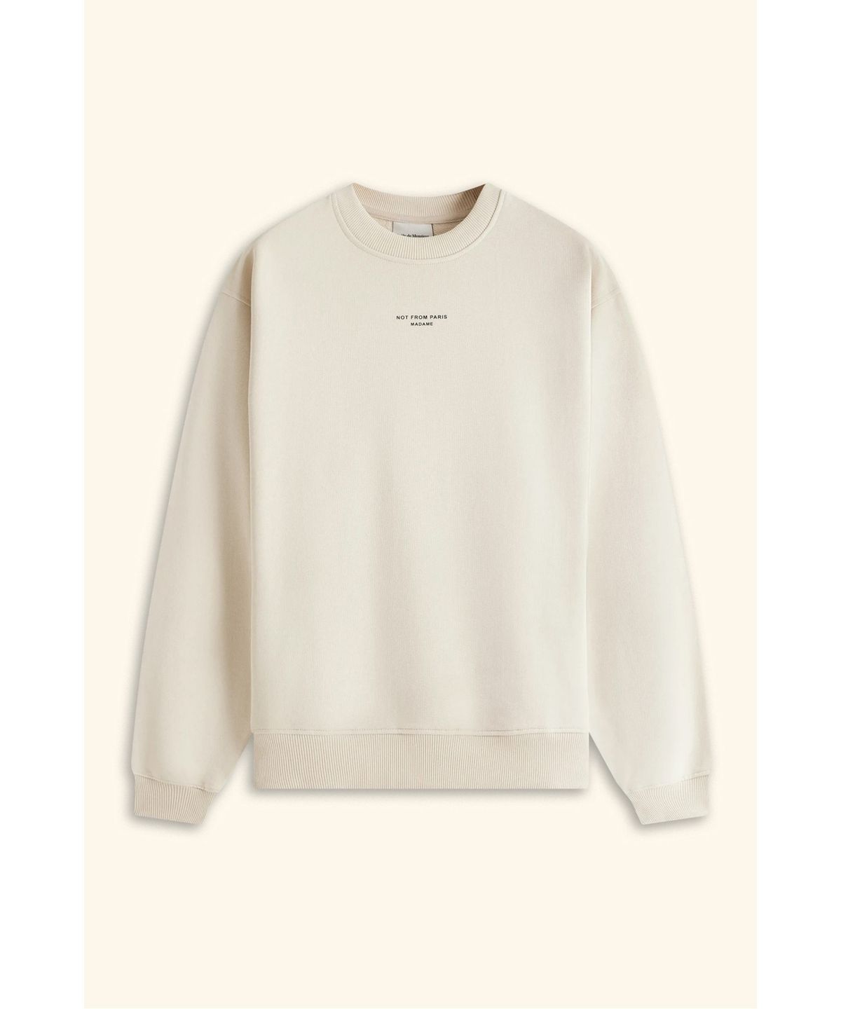 드롤드무슈(DROLE DE MONSIEUR) 클래식 슬로건 스웻셔츠Le Sweatshirt Slogan D0TSS26002IVD