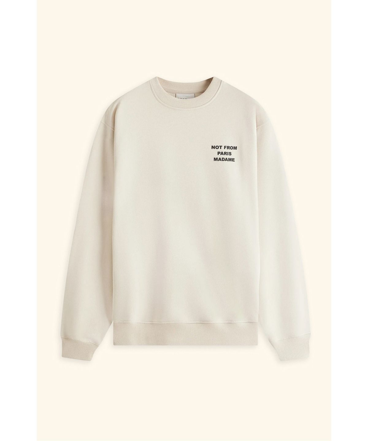 드롤드무슈(DROLE DE MONSIEUR) 슬로건 스웻셔츠Le Sweatshirt Slogan D0TSS26001IVD