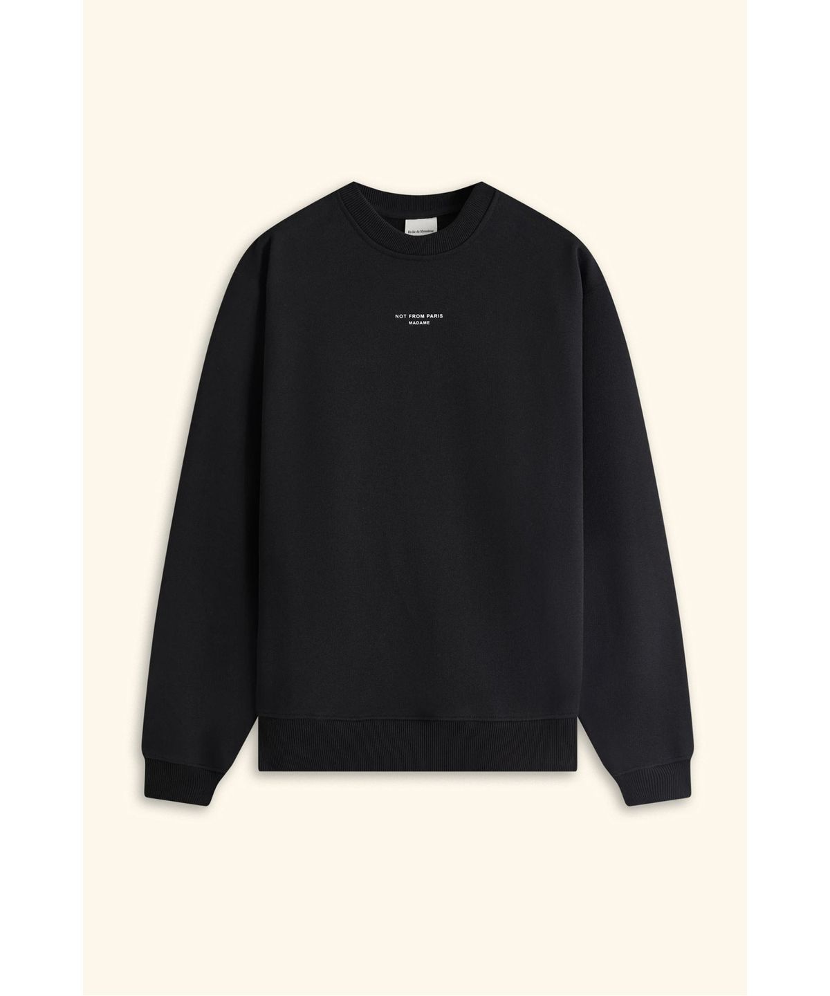 드롤드무슈(DROLE DE MONSIEUR) 클래식 슬로건 스웻셔츠Le Sweatshirt Slogan D0TSS26002BKX