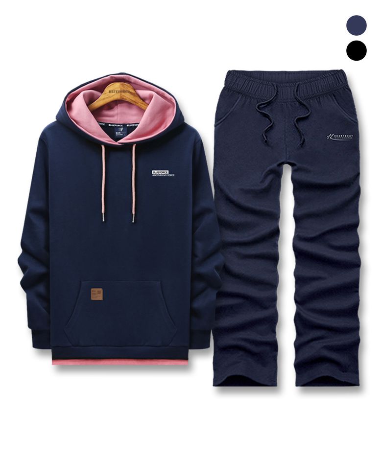 [SET] 로레킹 후드티 데일리 스웨트 트레이닝 세트