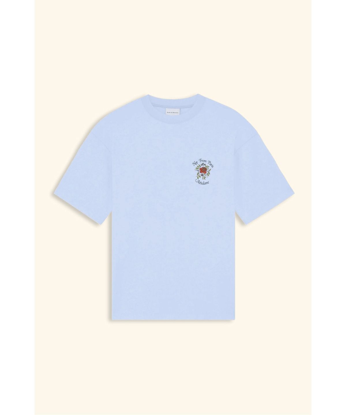 드롤드무슈(DROLE DE MONSIEUR) 로즈 슬로건 티셔츠T-Shirt Slogan Rose D0TCS26203BUL