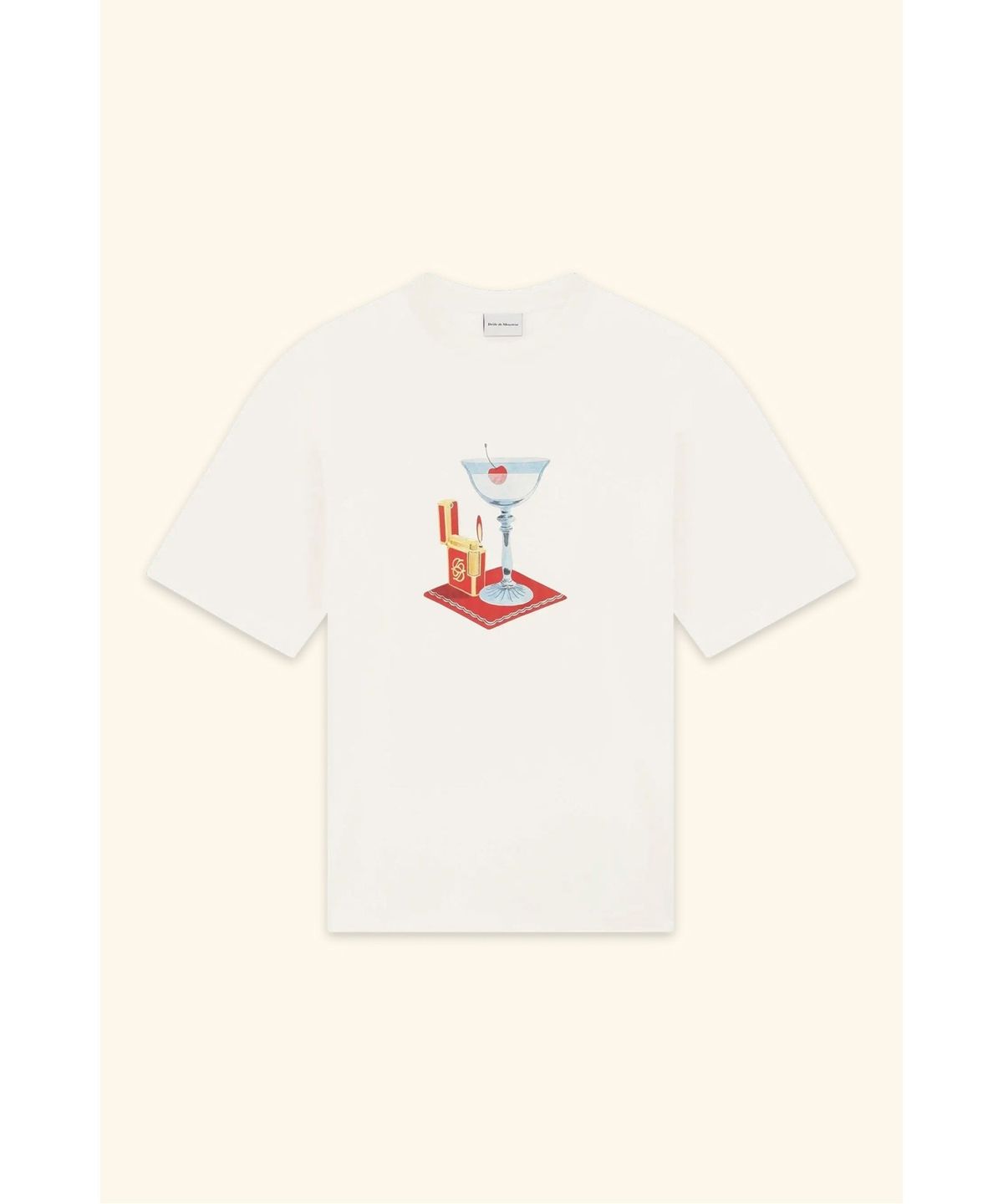 드롤드무슈(DROLE DE MONSIEUR) 칵테일 티셔츠T-Shirt Cocktail D0TCS26201WHM