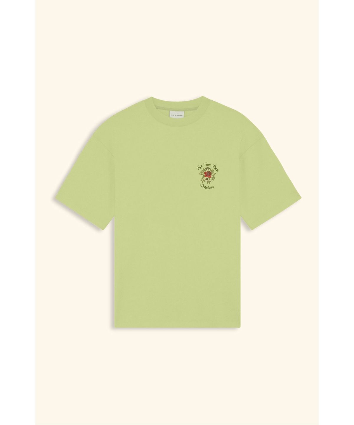 드롤드무슈(DROLE DE MONSIEUR) 로즈 슬로건 티셔츠T-Shirt Slogan Rose D0TCS26203YGL