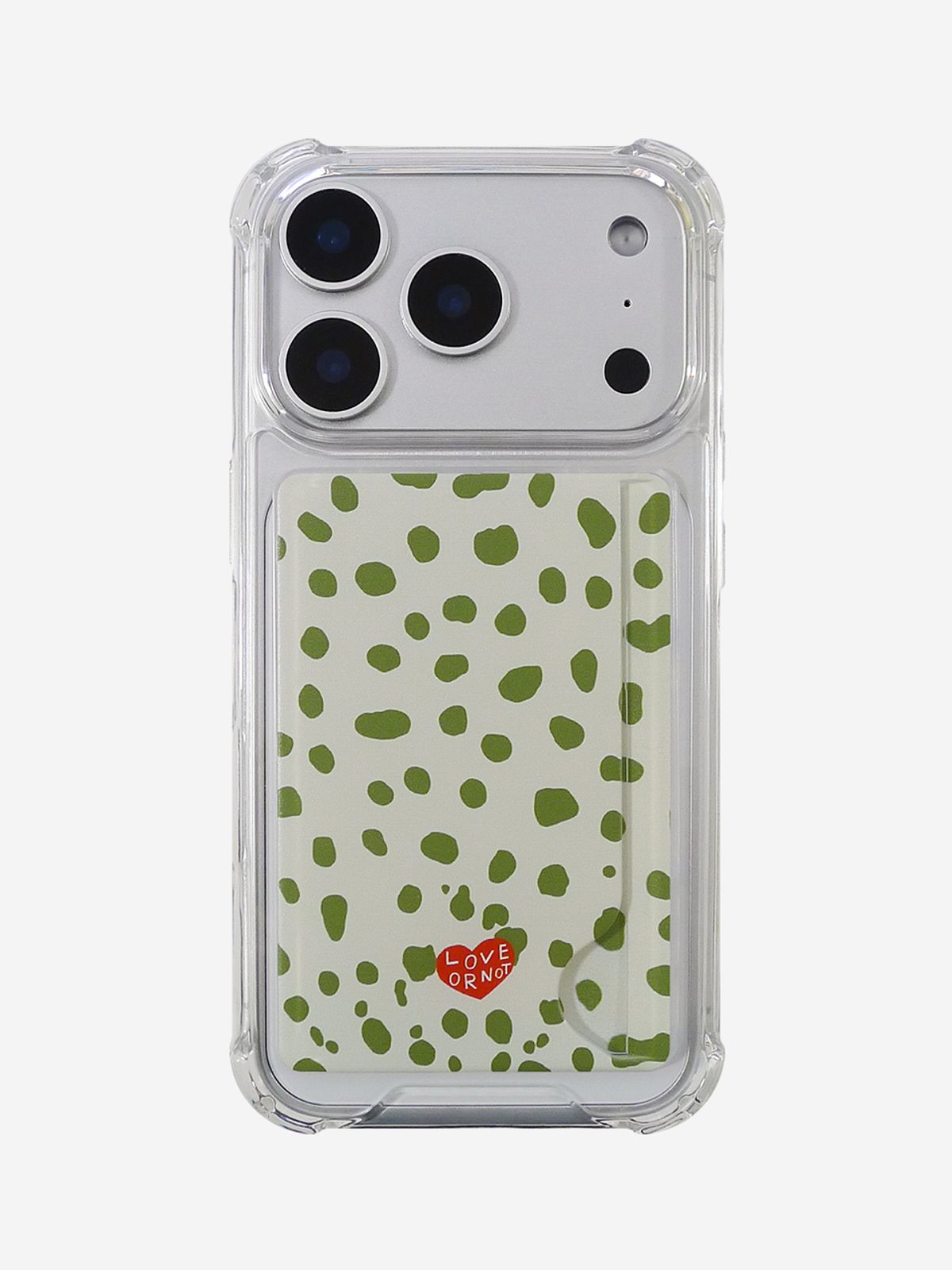 러브오낫(LOVE OR NOT) 카드탱크_Olive Ray Card Tank Jell-Hard Phonecase