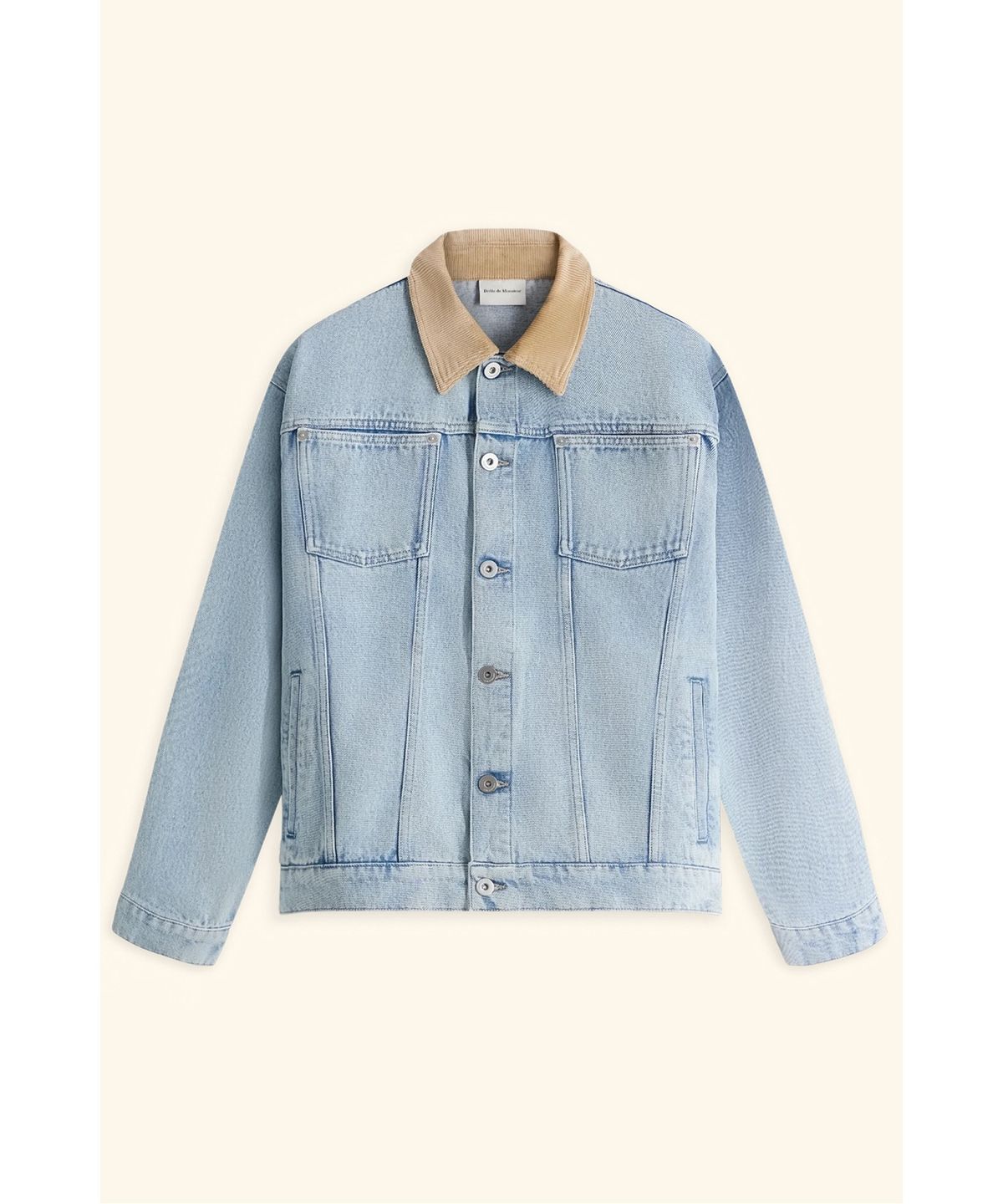 드롤드무슈(DROLE DE MONSIEUR) 워시드 데님 재킷La Veste Jean Dlave  D0JMS26001BUL