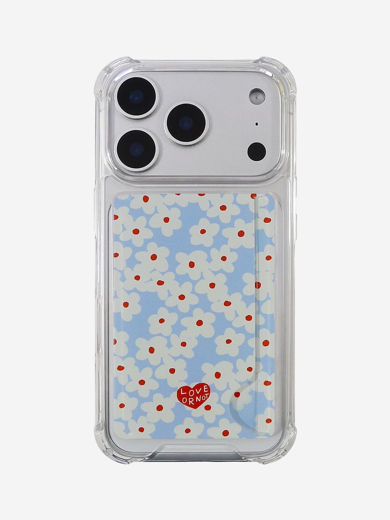 카드탱크_Joy Flowers-Sky Card Tank Jell-Hard Phonecase