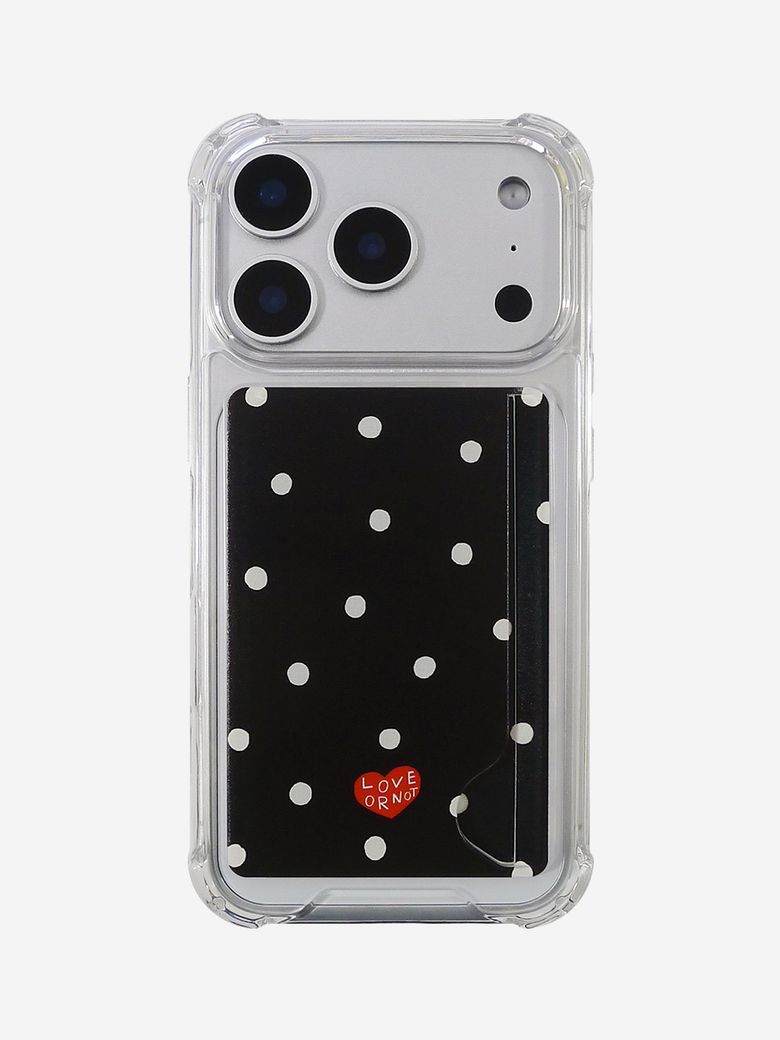 카드탱크_Ivory Balls-Black Card Tank Jell-Hard Phonecase