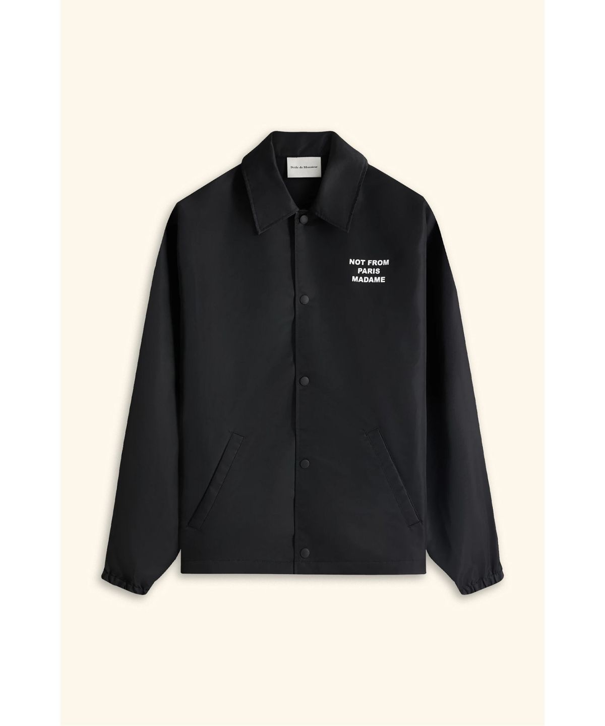 드롤드무슈(DROLE DE MONSIEUR) 슬로건 재킷La Veste Slogan D0JAS26001BKX