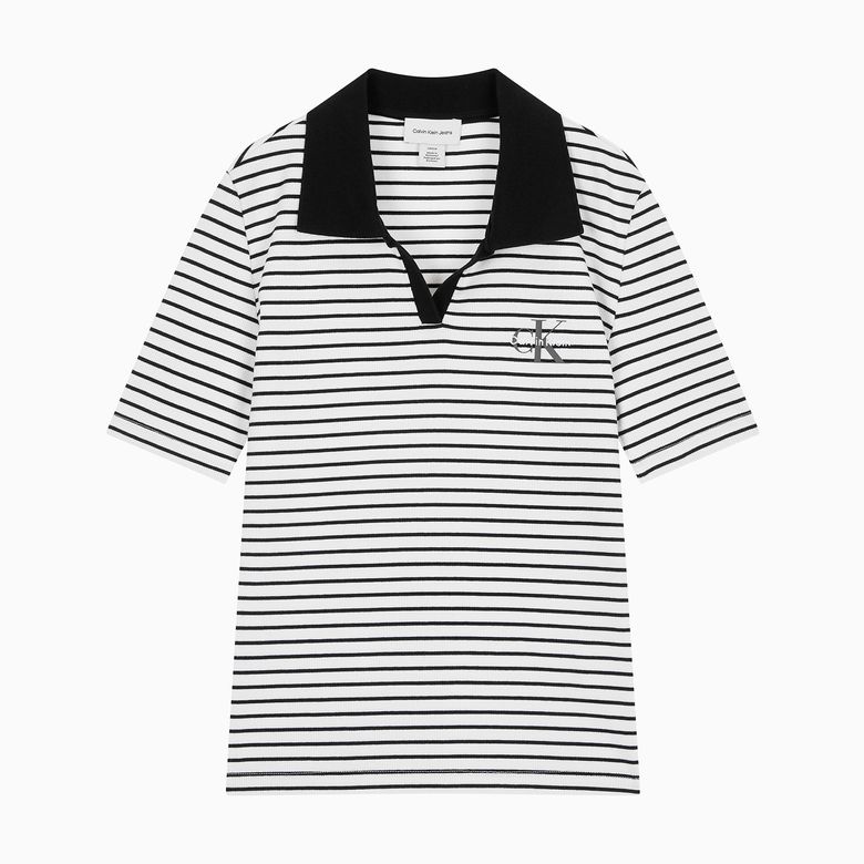여성 모노로고 립폴로 반팔 티셔츠 47F835G XDY